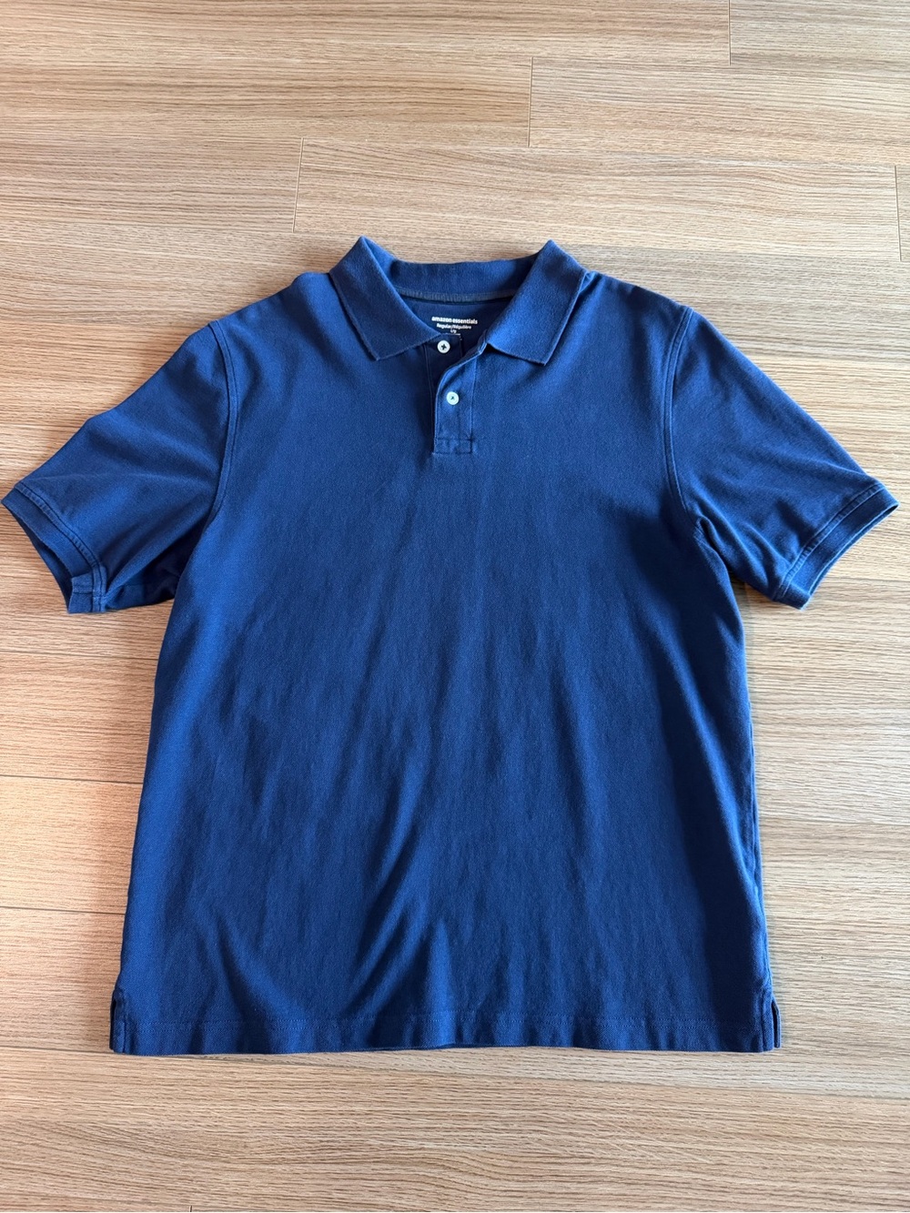 Amazon Essentials Men's Large Cotton Polo Shirts Set of 2 Navy Blue Green - Picture 5 of 13